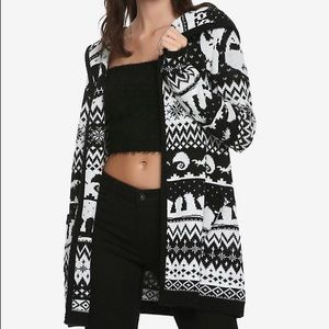 Nightmare before Christmas hooded flyaway cardigan